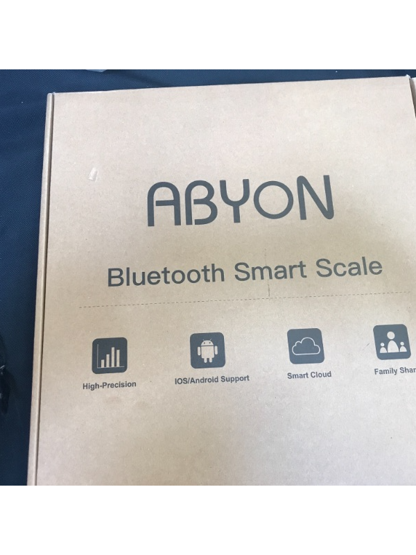 Photo 2 of ABYON Bluetooth Smart Bathroom Scale for Body Weight Digital Body Fat Scale,Auto Monitor Body Weight,Fat,BMI,Water, BMR, Muscle Mass with Smartphone APP,Fitness Health Scale