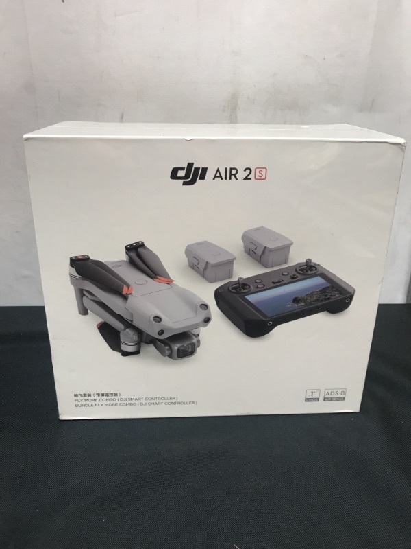 Photo 1 of DJI Air 2S Fly More Combo with Smart Controller - Drone with 4K Camera, 5.4K Video, 1-Inch CMOS Sensor, 4 Directions of Obstacle Sensing, 31-Min Flight Time, Max 7.5-Mile Video Transmission, Gray