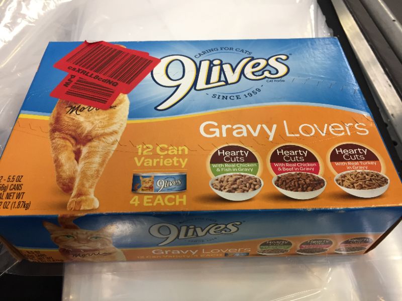 Photo 2 of 9Lives Variety Pack Favorites Wet Cat Food, 5.5 Ounce Cans PACK OF 12 FRESHEST BY 3/5/2022
