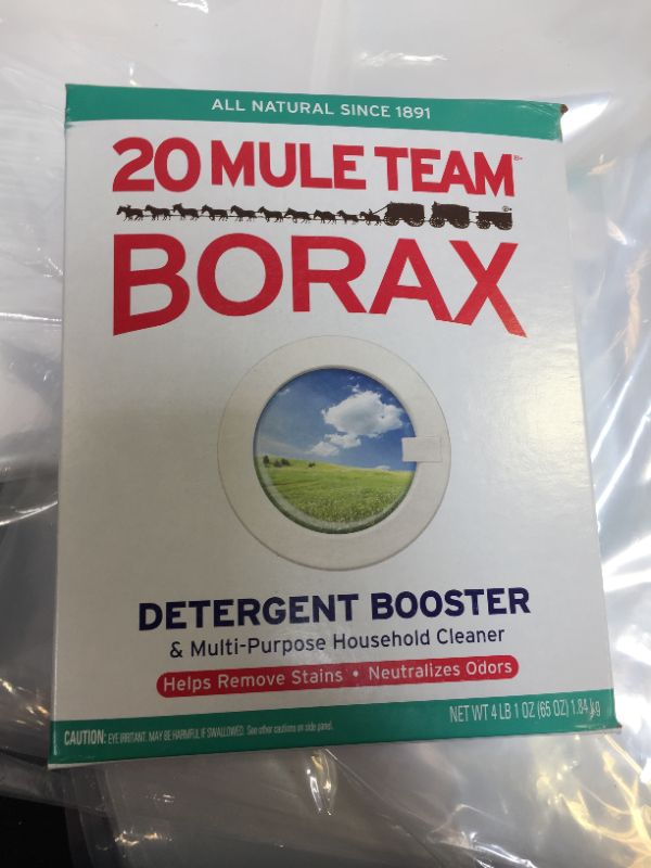 Photo 2 of Borax 20 Mule Team Detergent Booster, 65 Oz
