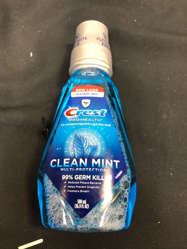 Photo 2 of Crest Pro-Health Multi-Protection CPC Antigingivitis/Antiplaque Mouthwash Clean Mint, 16.9 Oz  BEST BY 02/2023