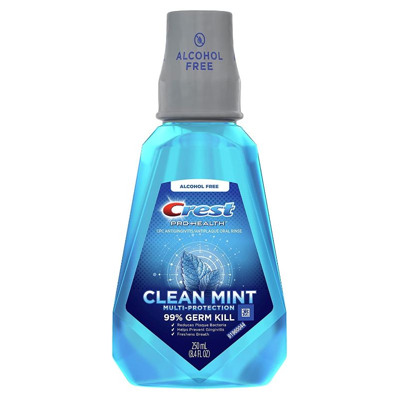 Photo 1 of Crest Pro-Health Multi-Protection CPC Antigingivitis/Antiplaque Mouthwash Clean Mint, 16.9 Oz  BEST BY 02/2023