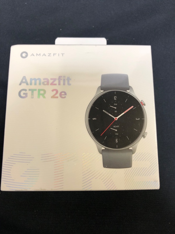 Photo 2 of Amazfit GTR 2e Smartwatch for Men Women with Alexa & GPS, Fitness Tracker with 90 Sports Modes, 24 Day Battery Life, Blood Oxygen Heart Rate Monitor, Waterproof, for iPhone Android Phones, Grey ---FACTORY SEALED---
