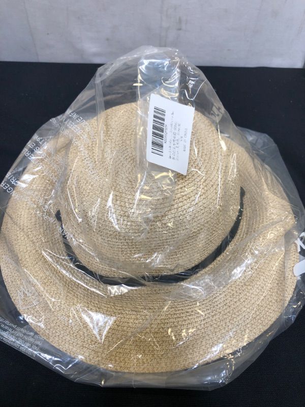 Photo 2 of FURTALK Womens Wide Brim Sun Hat with Wind Lanyard UPF Summer Straw Sun Hats for Women