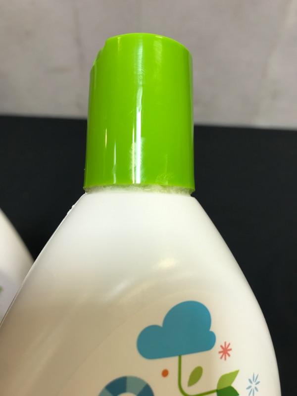 Photo 3 of Babyganics Bubble Bath, Fragrance Free - 2 BOTTLES  20 fl oz -ONE BOTTLE SPILLED-