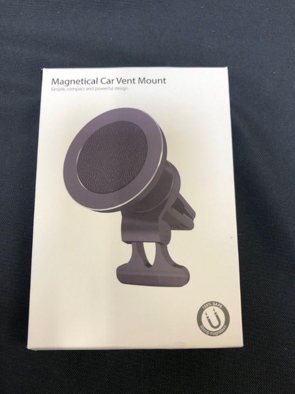 Photo 3 of Mag-Safe Car Mount for iPhone 13 : Magnetic Phone Car Mount - 360° Adjustable Air Vent Phone Holder for Car, Car Phone Holder for iPhone 13/12 Pro Mini Pro Max
