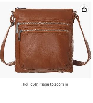 Photo 1 of Crossbody Bag for Women?HAIDEXI Medium Ultra Soft Multi Pockets Shoulder Bag Corssbody Purse for Women BROWN 
