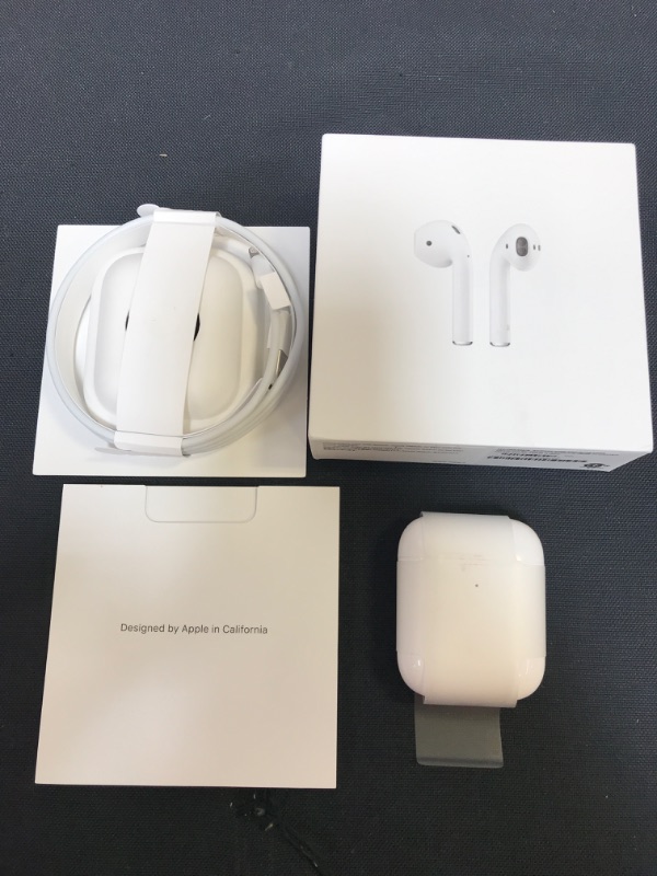 Photo 1 of Apple AirPods with Charging Case (Latest Model) ---- (HAS FEW SCRATCHES AND ARE DIRTY) 