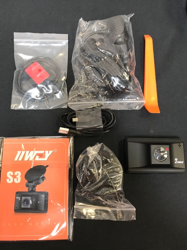 Photo 2 of iiwey S3- Upgraded 4K Dash Cam Built with WiFi GPS UHD 2160P Dashboard Camera Recorder, 3" IPS Touchscreen, 170° Wide Angle, WDR, Night Vision, SD Card Included
