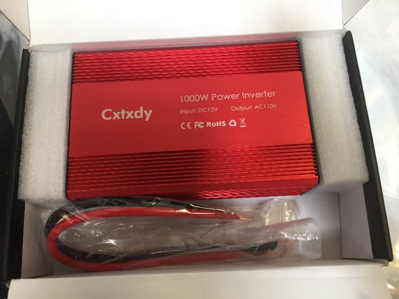 Photo 2 of Cxtxdy 1000W Car Power Inverter DC 12V to 110V 3 AC Outlet Solar Power Converter Appliances, (Tablet, Mobile, Radio,) In case of emergency, hurricane, storm and blackout
