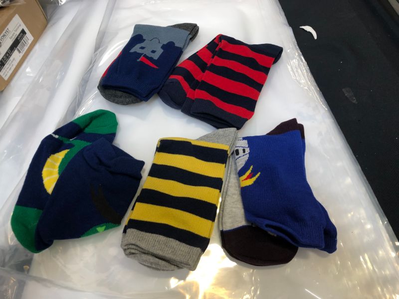 Photo 1 of COTTON DAY Boys Fun Novelty Design Socks Bright Colors Pack of 5