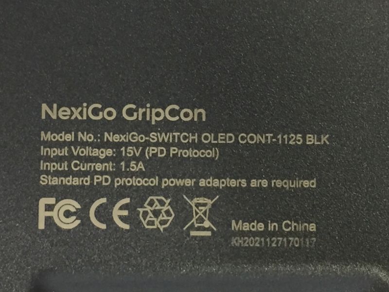 Photo 3 of NexiGo Gripcon, Enhanced Switch/Switch OLED Controller for Handheld Mode, Ergonomic Design with 6-Axis Gyro, Back Button Mapping, Vibration (Black)
