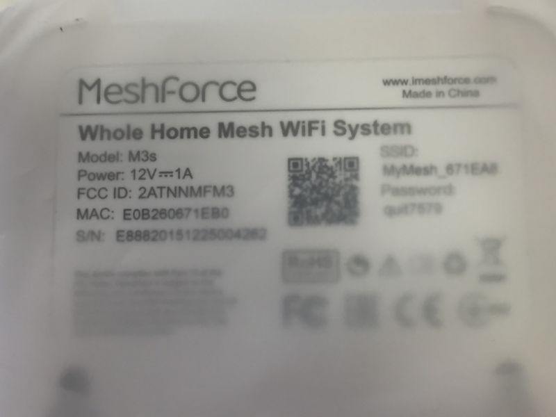 Photo 4 of Meshforce Mesh WiFi System M3s Suite - Up to 6,000 sq. ft. Whole Home Coverage - Gigabit WiFi Router Replacement - Mesh Router for Wireless Internet (3 Pack)
