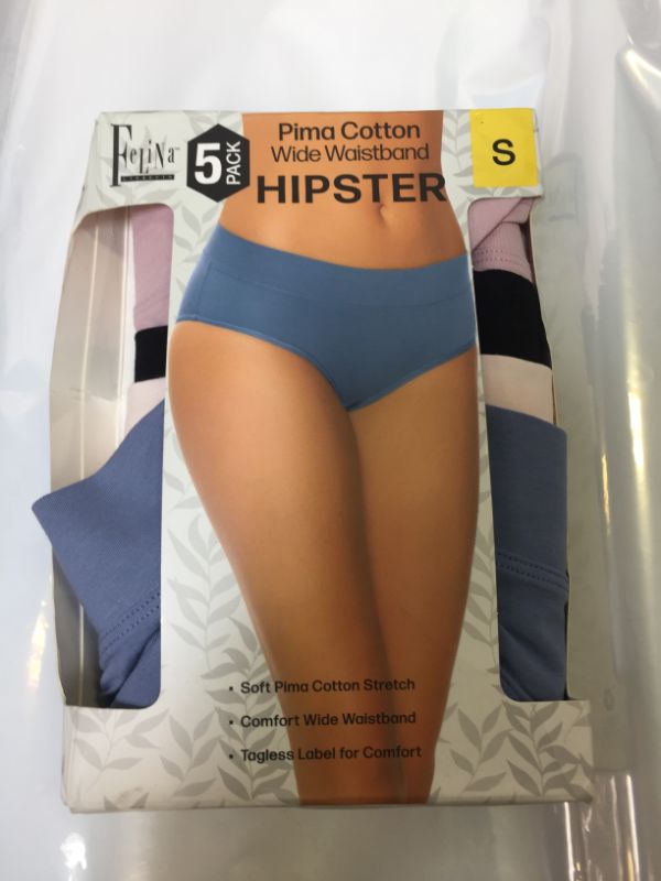 Photo 2 of Felina | Pima Cotton Hipster Panty | 5-Pack SIZE SMALL