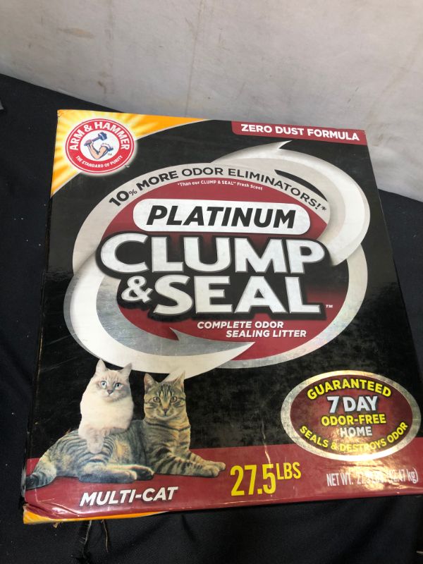 Photo 2 of ARM and HAMMER Clump and Seal Platinum Clumping Cat Litter