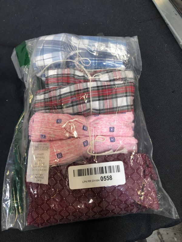 Photo 2 of Badger Smith Men's 5 - Pack 100% Cotton Print and Plaid Multicolor Boxer Shorts MEDIUM 