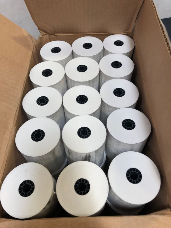 Photo 2 of 3 1/8” x 230' Thermal Paper Rolls - BPA FREE AND MADE IN THE USA – Receipt paper rolls – Point of Sale Cash Register - Thermal printer paper - Credit Card Paper - for POS systems (1 Case - 30 Rolls)
