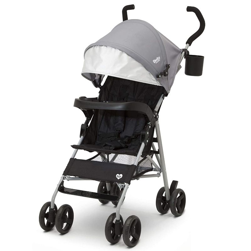 Photo 1 of Delta Children 365 Lightweight Stroller - Extremely Lightweight Stroller - Weighs Only 12 lbs. - Ideal for Travel or Everyday Use, Grey
