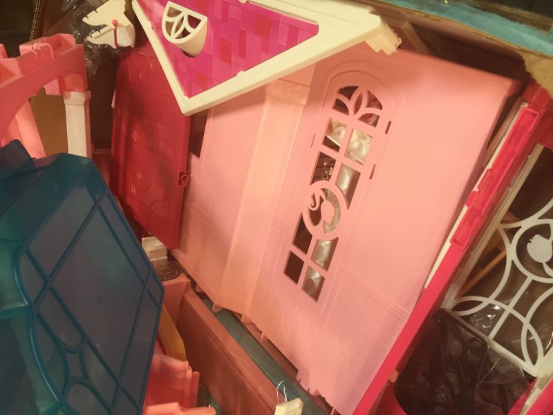 Photo 5 of Barbie 3 Story Pink Furnished Doll Town house