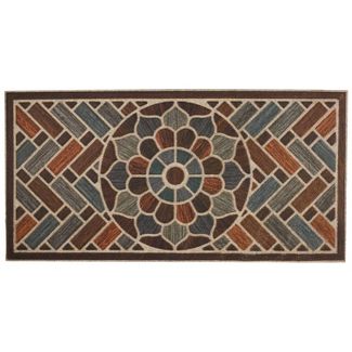 Photo 1 of 2'x4' Ornamental Entry Mat Ornamental Grain - Mohawk

