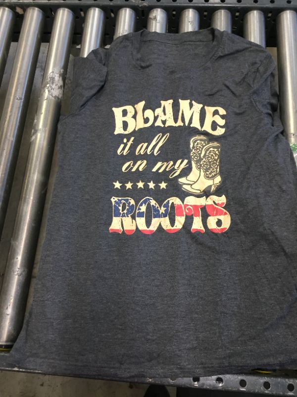 Photo 1 of Blame it All On My Roots Shirt Country Music Graphic T Shirts for Women Casual Basic Short Sleeveless Tee Blouse Tops
