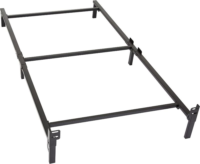 Photo 1 of Amazon Basics Metal Bed Frame, 6-Leg Base for Box Spring and Mattress - Twin, 74.5 x 38.5-Inches, Tool-Free Easy Assembly
