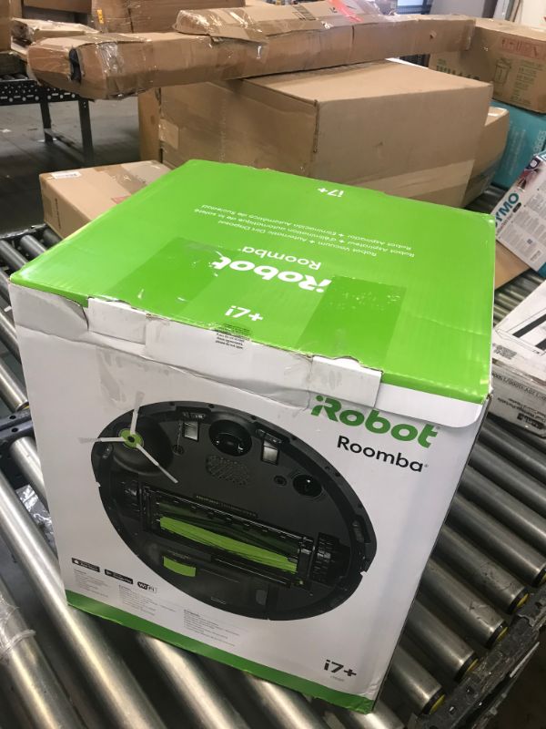 Photo 5 of iRobot Roomba i7+ (7550) Robot Vacuum with Automatic Dirt Disposal - Empties Itself for up to 60 days, Wi-Fi Connected, Smart Mapping, Works with Alexa, Ideal for Pet Hair, Carpets, Hard Floors, Black
