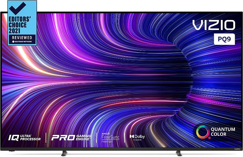 Photo 1 of VIZIO 65-Inch P-Series 4K QLED HDR Smart TV w/Voice Remote, Dolby Vision, 4K 120Hz Gaming, Alexa Compatibility, P65Q9-J01