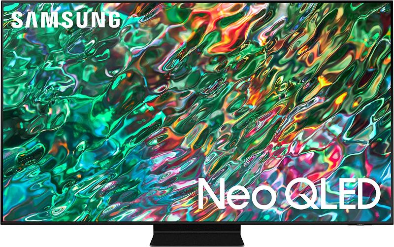 Photo 1 of SAMSUNG 85-Inch Class Neo QLED 4K QN90B Series Mini LED Quantum HDR 32x, Dolby Atmos, Object Tracking Sound+, Anti-Glare, Ultra Viewing Angle, Smart TV with Alexa Built-In (QN85QN90BAFXZA, 2022 Model)
