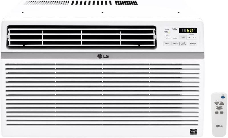 Photo 1 of LG 18,000 BTU Window Air Conditioner, Cools 1,000 Sq.Ft. (25' x 40' Room Size), Quiet Operation, Electronic Control with Remote, 3 Cooling & Fan Speeds, ENERGY STAR®, Auto Restart, 230/208V
