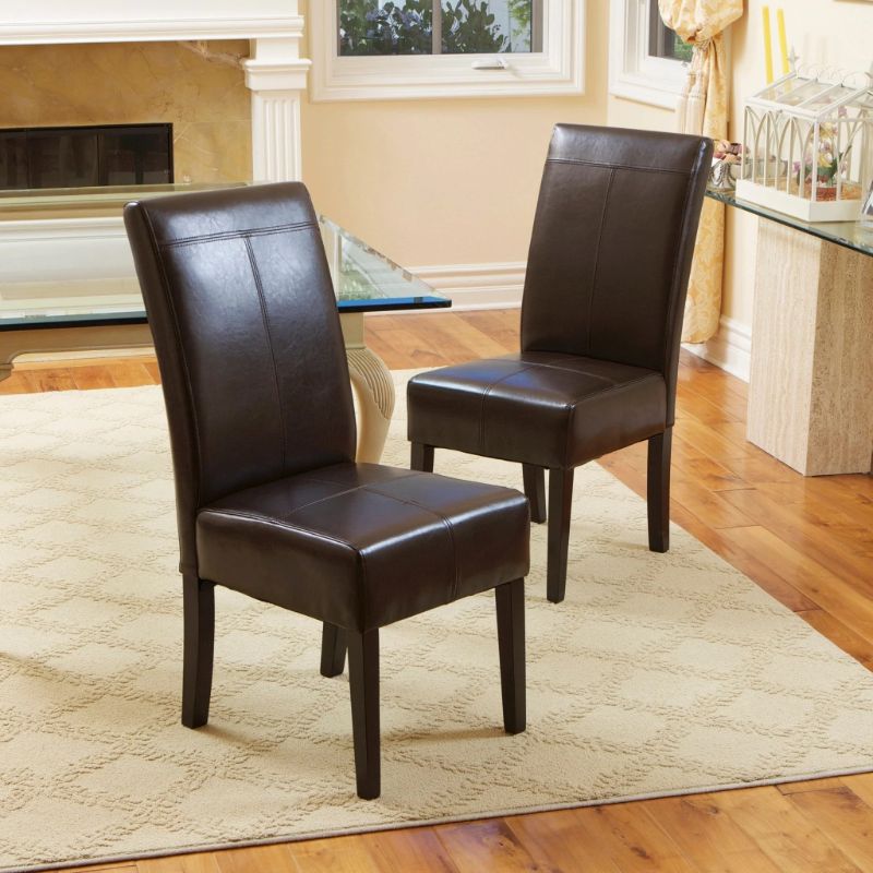 Photo 1 of **2 - Dining Chairs Chocolate Brown - Christopher Knight Home