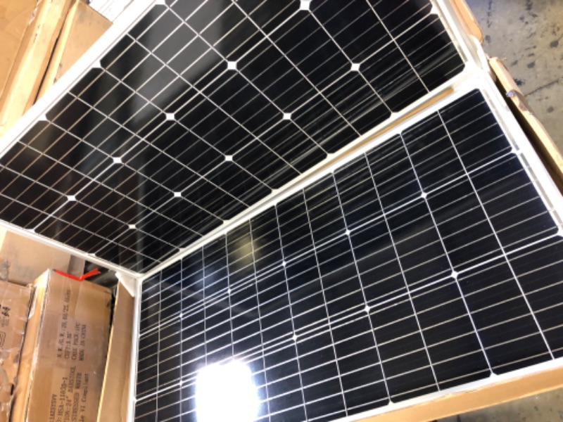 Photo 3 of 200 Watts 12 Volt/24 Volt Solar Panel Kit with High Efficiency Monocrystalline Solar Panel and 30A PWM Charge Controller for RV, Camper, Vehicle, Caravan and Other Off Grid Applications