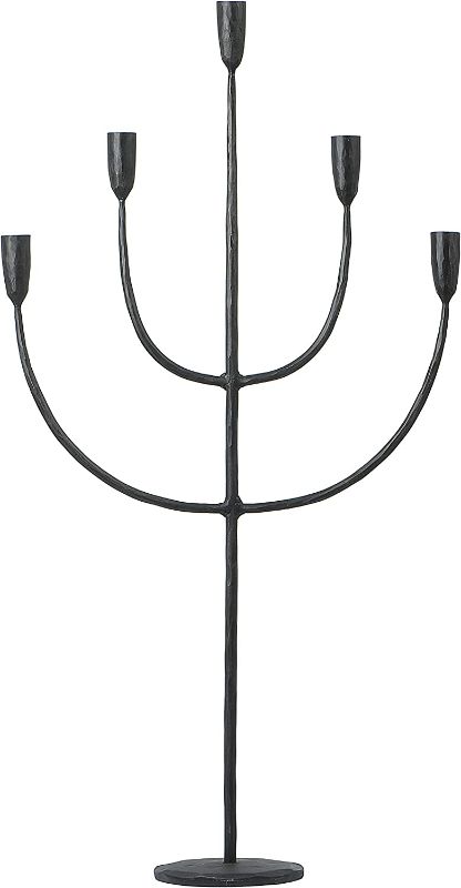 Photo 1 of Bloomingville Black Metal Candelabra Taper Holder
