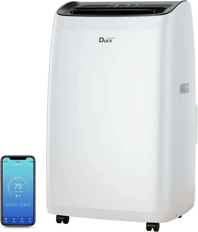 Photo 1 of DuraComfort Cooling&Heating Portable Air Conditioners, 14000 BTU(Ashrae) /10400 BTU (SACC), Dehumidifier, Fan + WiFi Smart Control, Up to 500 Sq. Ft
