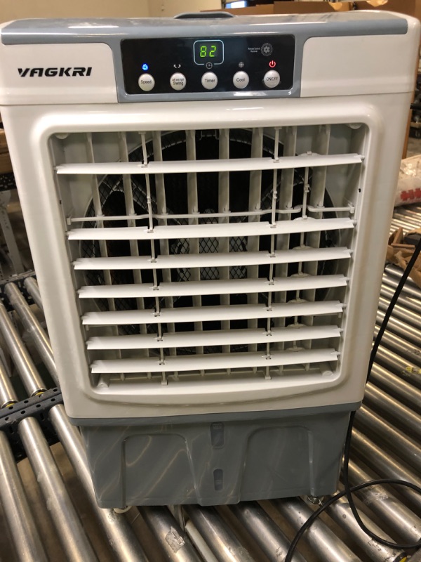 Photo 2 of Evaporative Cooler, VAGKRI 2100CFM Air Cooler, 120°Oscillation Swamp Cooler with Remote Control, 24H Timer, 3 Wind Speeds for Outdoor Indoor Use,7.9Gallon
