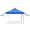 Photo 1 of 10 ft. x 17 ft. Blue Patio Canopy with Adjustable Dual Half Awnings
