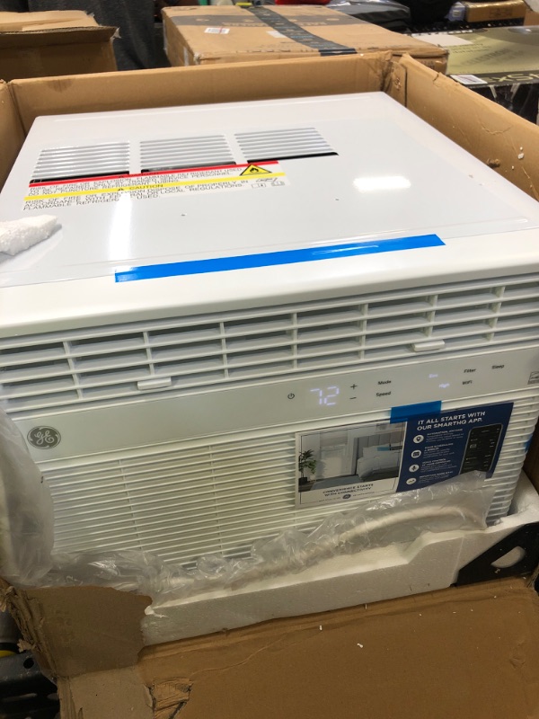 Photo 2 of GE Window Air Conditioner 10000 BTU, Wi-Fi Enabled, Energy-Efficient Cooling for Medium Rooms, 10K BTU Window AC Unit with Easy Install Kit, Control Using Remote or Smartphone App
