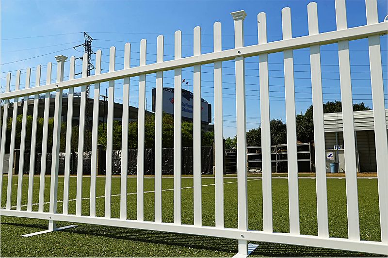 Photo 1 of Zippity Outdoor Products ZP19026 Lightweight Portable Vinyl Picket Fence Kit w/Metal Base(42" H x 92" W), White
