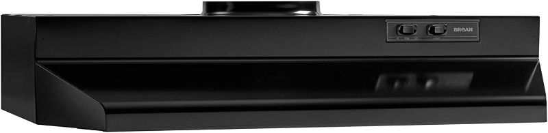 Photo 1 of Broan-NuTone 423023 Insert 30-inch Under-Cabinet Range Hood with 2-Speed Exhaust Fan and Light, 230 Max Blower CFM, Black
