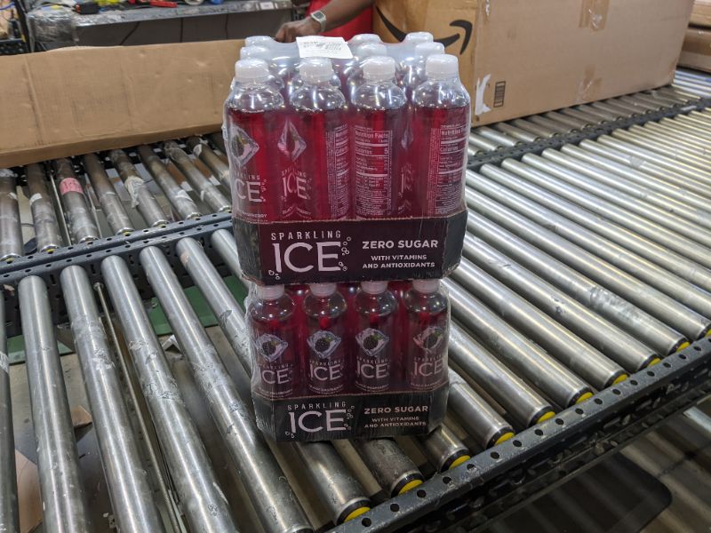 Photo 4 of Sparkling ICE, Black Raspberry Sparkling Water, Zero Sugar Flavored Water, with Vitamins and Antioxidants, Low Calorie Beverage, 17 fl oz Bottles (Pack of 24)