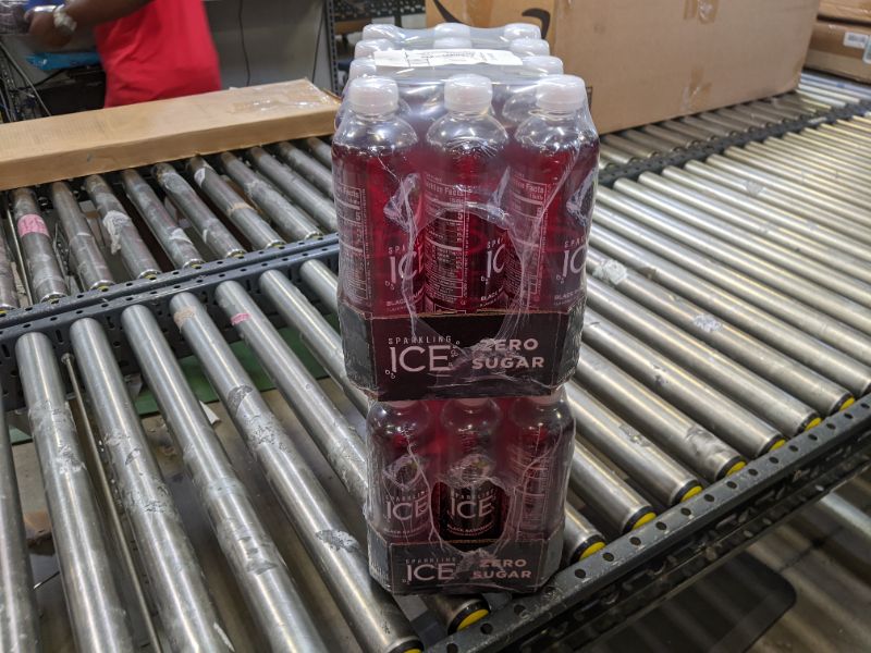 Photo 5 of Sparkling ICE, Black Raspberry Sparkling Water, Zero Sugar Flavored Water, with Vitamins and Antioxidants, Low Calorie Beverage, 17 fl oz Bottles (Pack of 24)