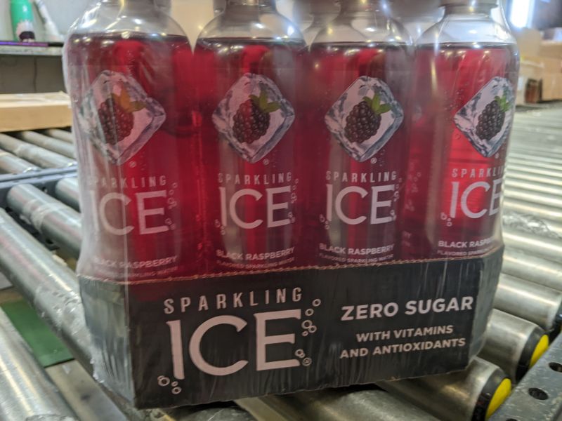 Photo 2 of Sparkling ICE, Black Raspberry Sparkling Water, Zero Sugar Flavored Water, with Vitamins and Antioxidants, Low Calorie Beverage, 17 fl oz Bottles (Pack of 24)