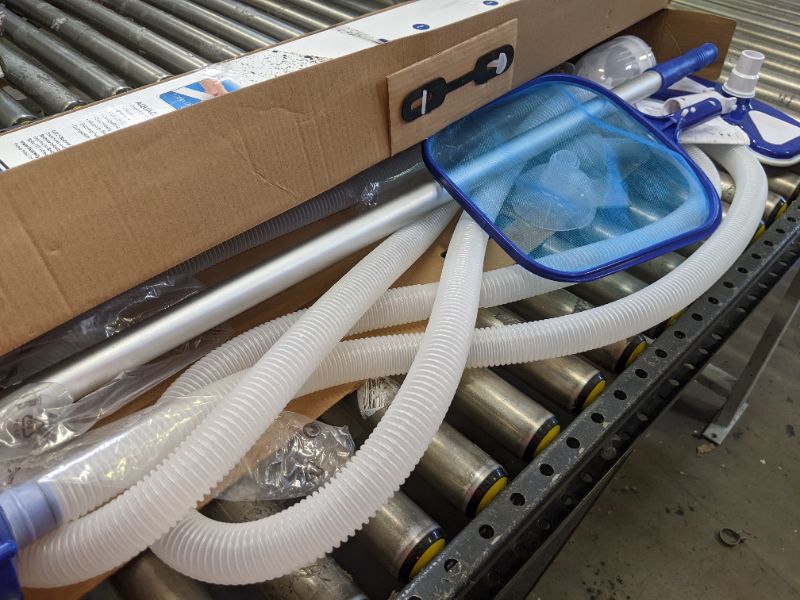 Photo 1 of Bestway 58234 Above Ground Pool Cleaning and Maintenance Accessories Set Kit for Filter Pumps with a 530 GPH Flow Rate - Blue