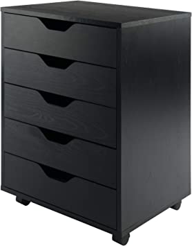 Photo 1 of Winsome Halifax Storage/Organization, 5 drawer, Black
