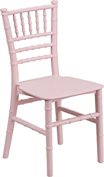 Photo 1 of Flash Furniture Child’s Pink Resin Party and Event Chiavari Chair for Commercial & Residential Use
