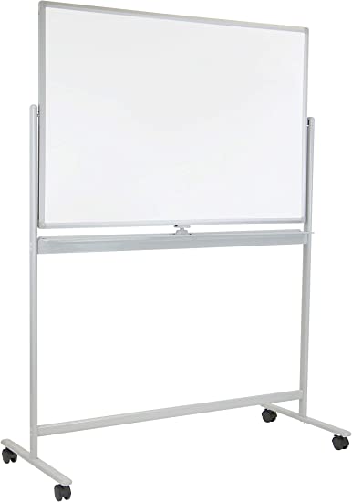 Photo 1 of Mount-It! Mobile Dry Erase Whiteboard - Rolling White Board with Casters and Stand, 48x32 Inches Reversible Double-Sided Dry Erase Board, Wall Mountable with Accessory Kit
