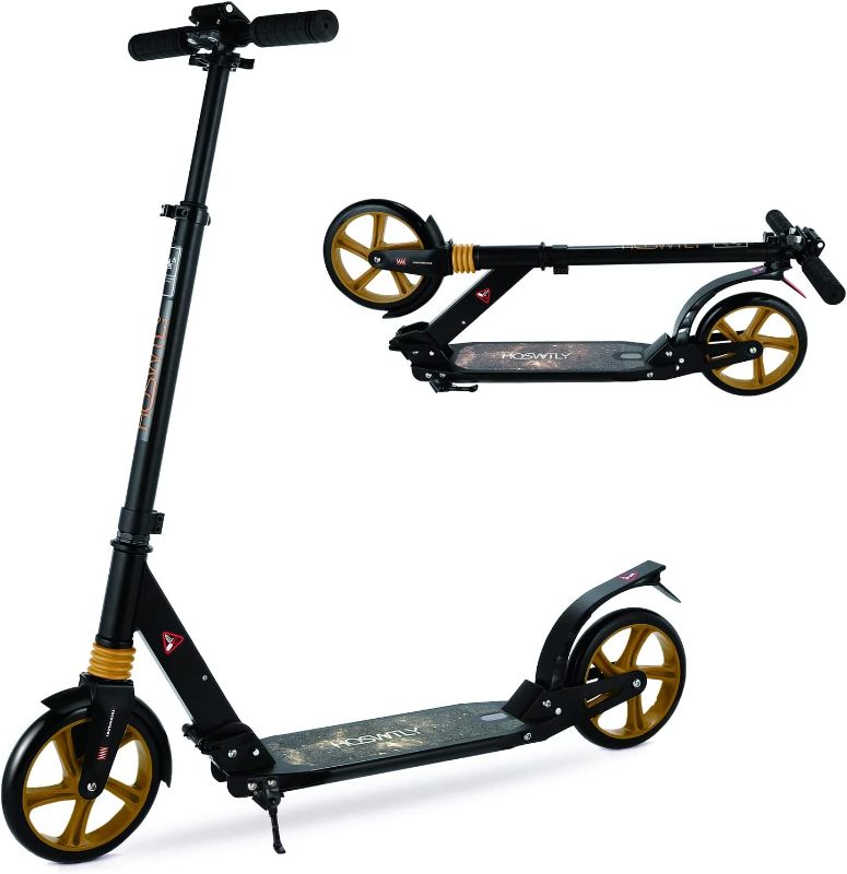 Photo 1 of Kick Scooter for Kids 6-12 Years and Up, Folding Scooter for Teens/Adult with 4 Adjustment Levels, Big 8" Wheels Scooters with Anti-Shock Suspension and Carry Strap,Adult Scooter up to 220lbs
