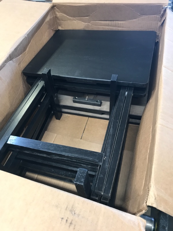 Photo 1 of AmazonBasics Classic TV Dinner Folding Trays with Storage Rack