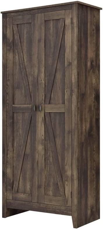 Photo 1 of Ameriwood Home Farmington Wide Storage Cabinet, 31.5", Rustic