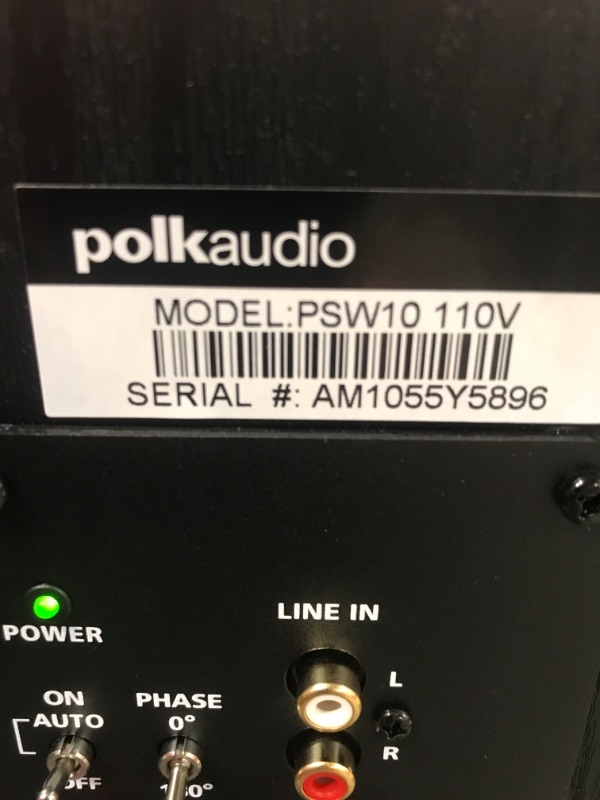 Photo 5 of Polk Audio PSW10 (BK) 10" 50-watt Powered Subwoofer